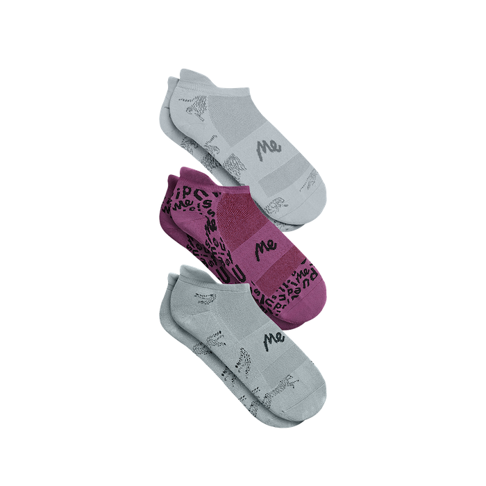 MoveMe Ankle Sock 3-Pack | Run With It Pack