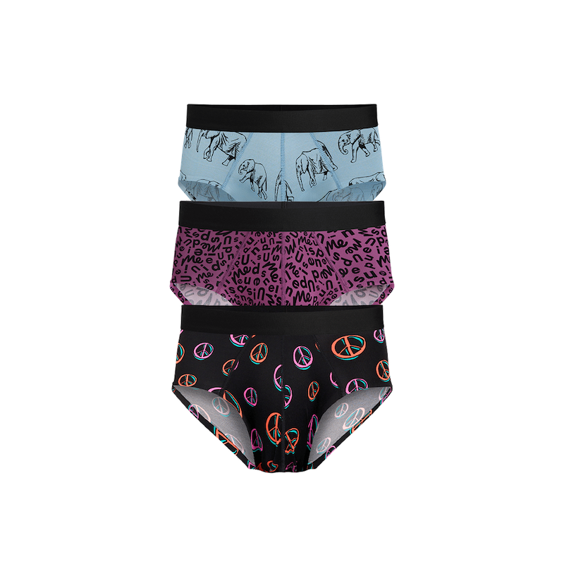 MoveMe Brief 3-Pack | Peace of the Jungle Pack