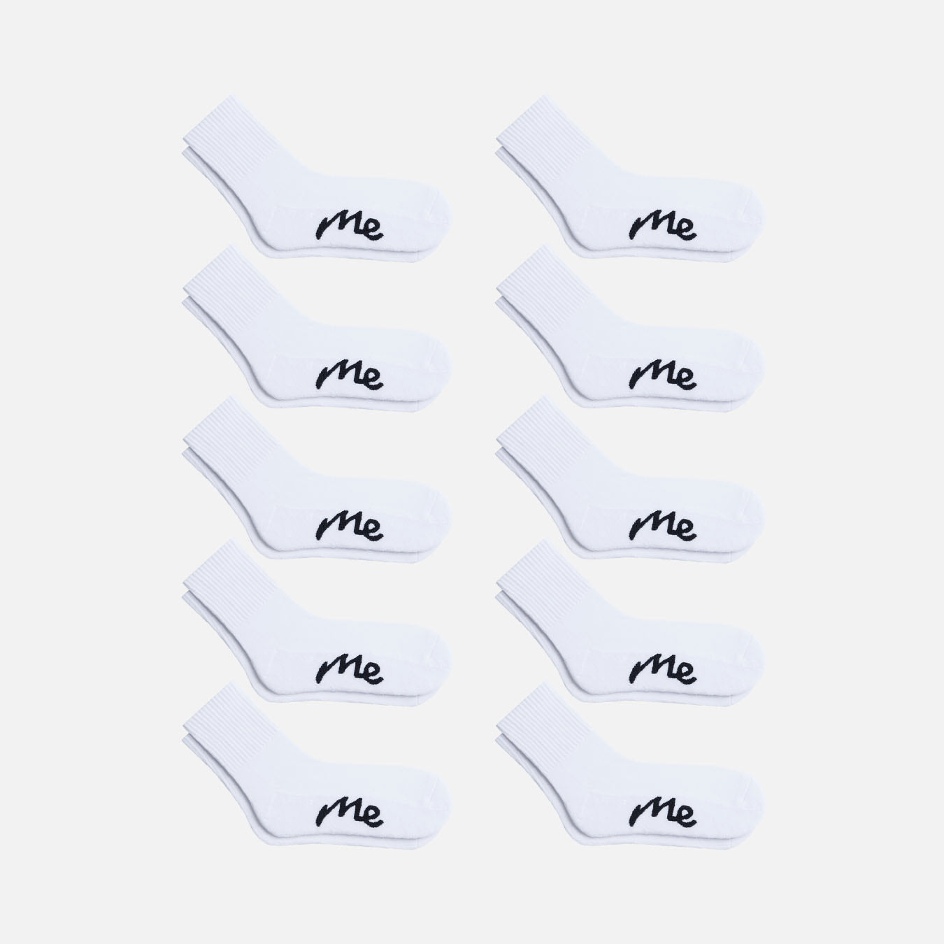 Heritage Quarter Sock 10-Pack | White
