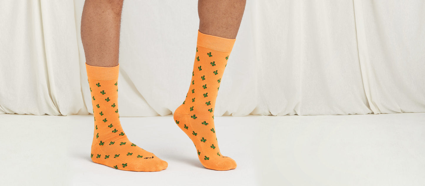 Heritage Crew Sock | Saguaro Blossom