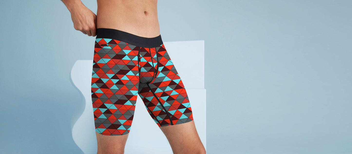 MoveMe Long Boxer Brief w/ Fly | Kaleidoscope