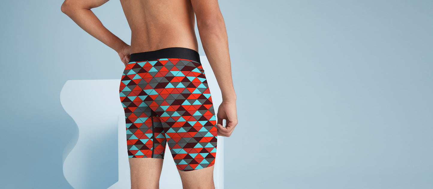 MoveMe Long Boxer Brief w/ Fly | Kaleidoscope