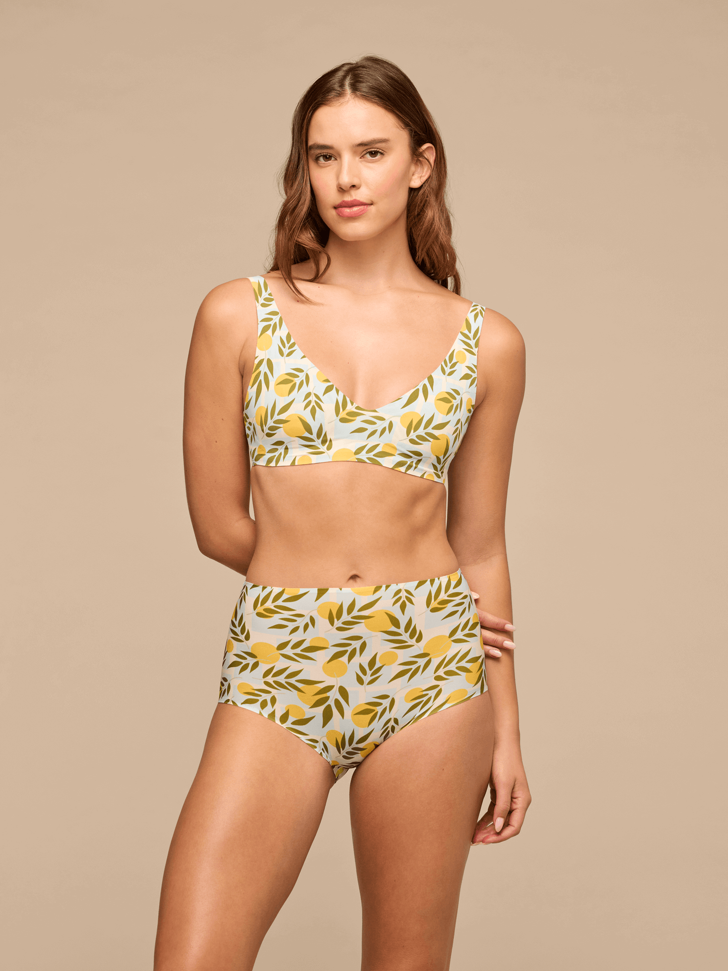 DreamSeam Plunge Bralette | Summer Oranges