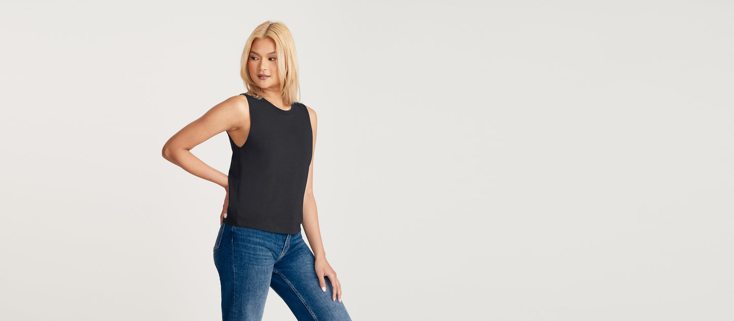 Daily Sleeveless Tee 3-Pack - Women's | Black