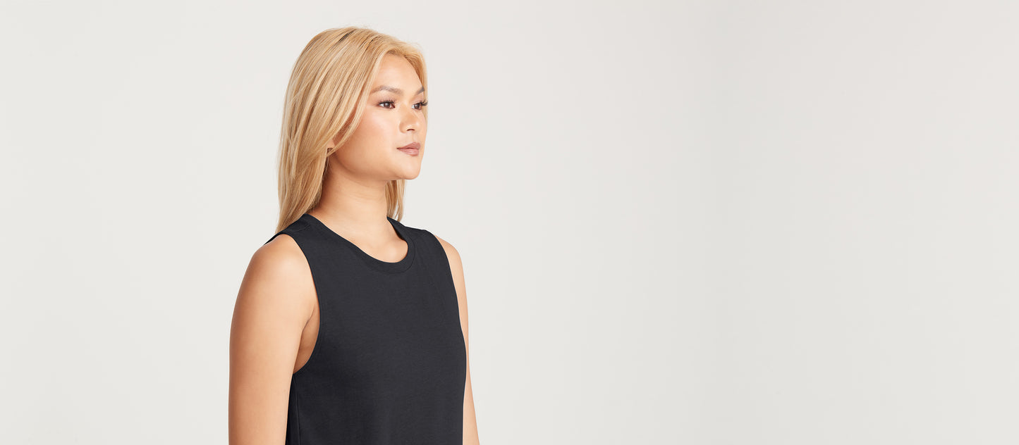 Daily Sleeveless Tee 3-Pack - Women's | Black