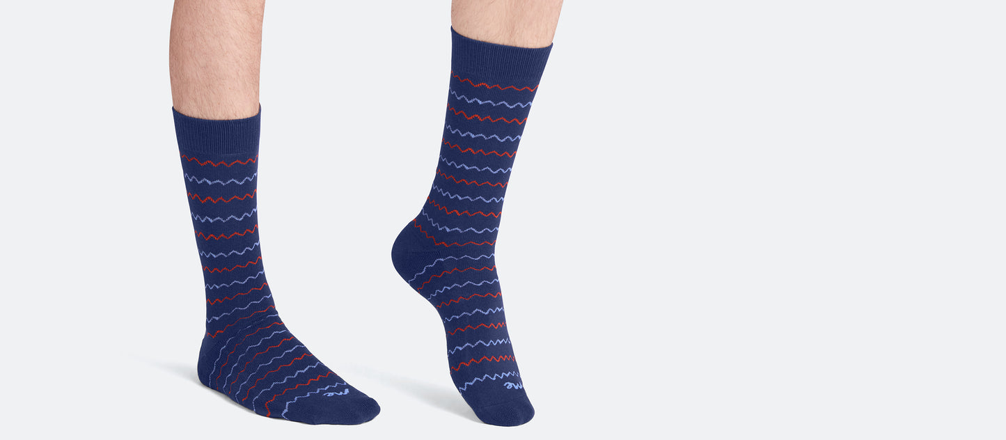 Heritage Crew Sock | Squiggle