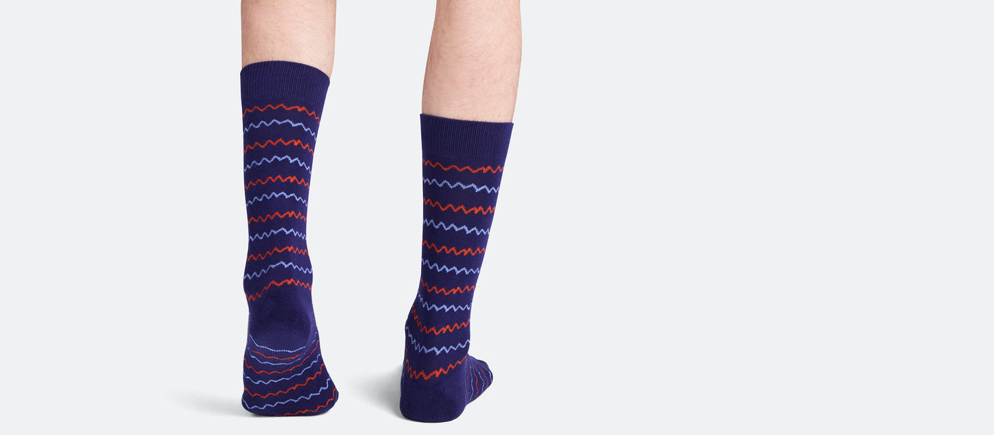 Heritage Crew Sock | Squiggle