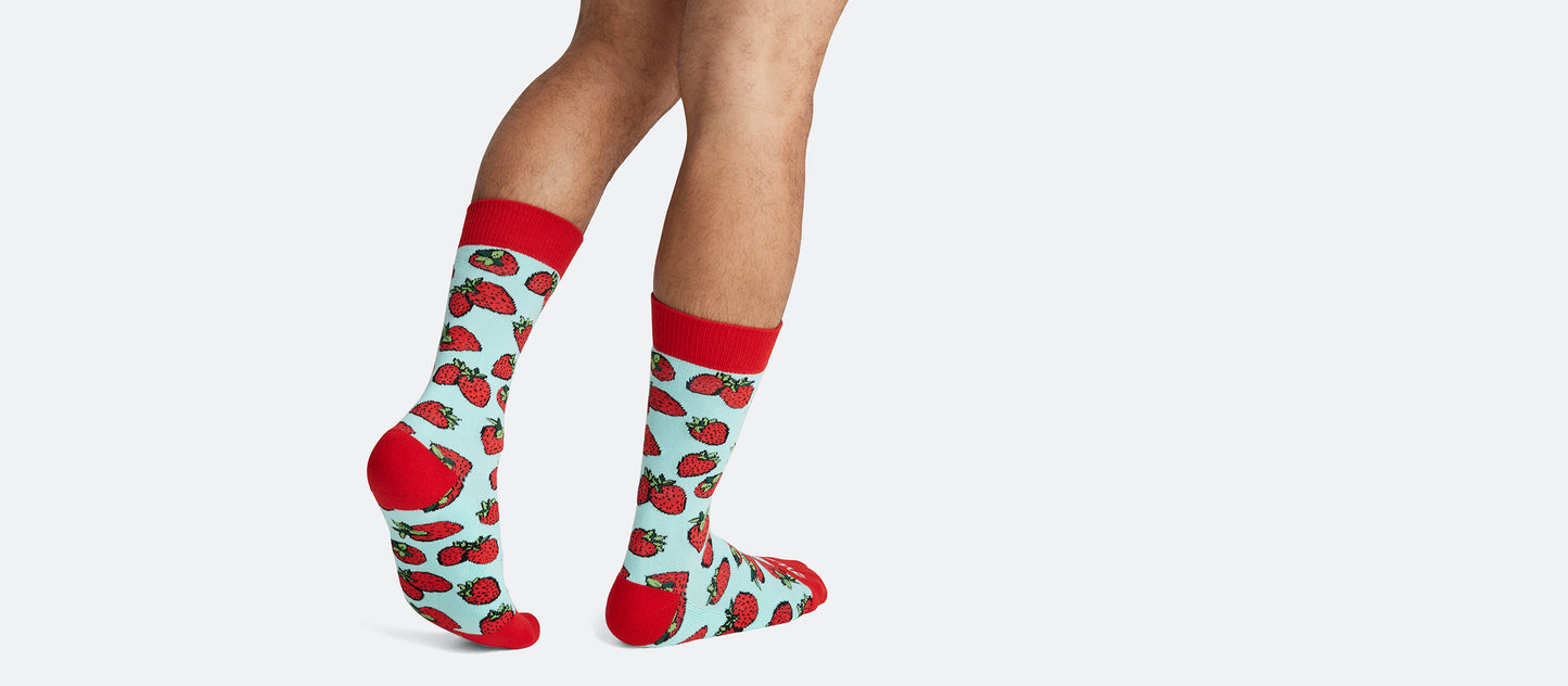 Heritage Crew Sock | Strawberries