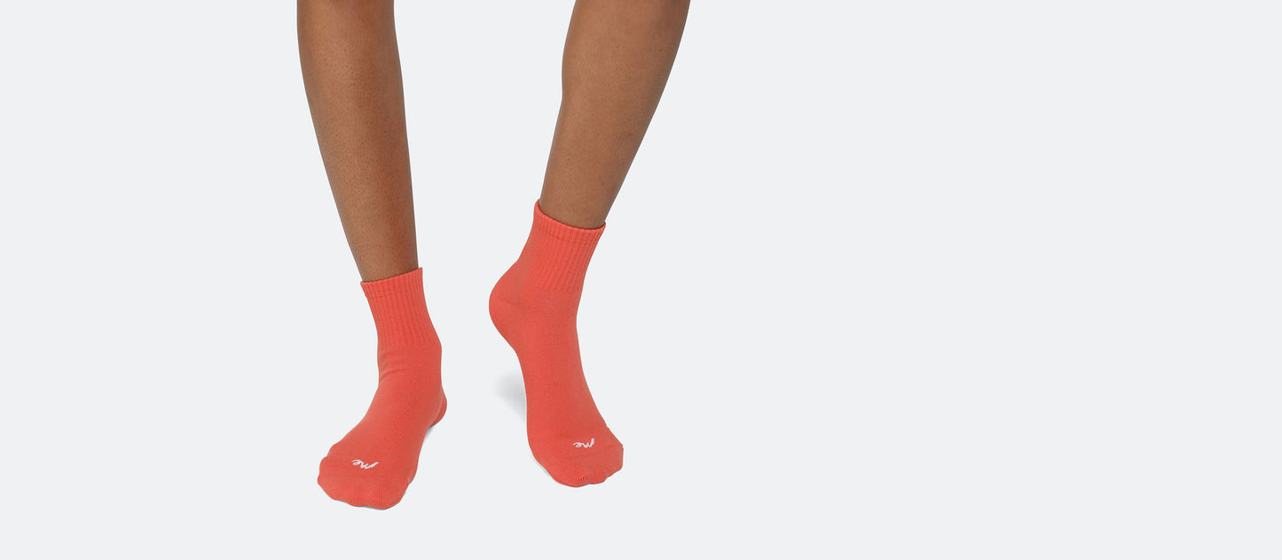 Heritage Quarter Sock | Papaya