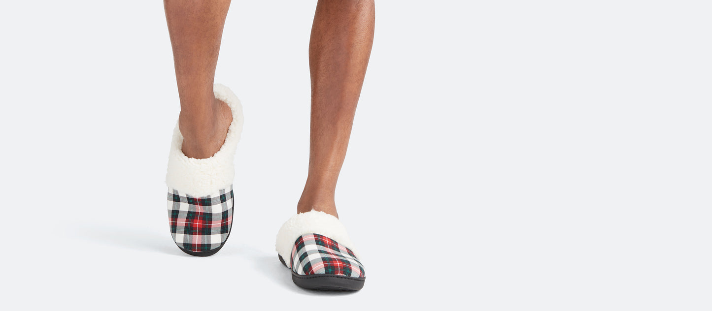 Hard Sole Slippers | Tartan Plaid