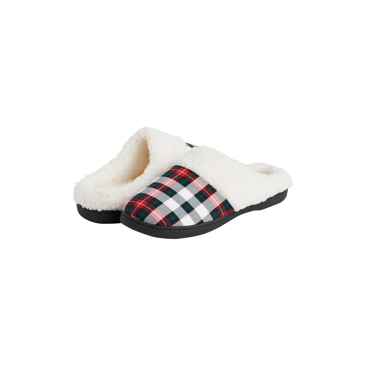 Hard Sole Slippers | Tartan Plaid