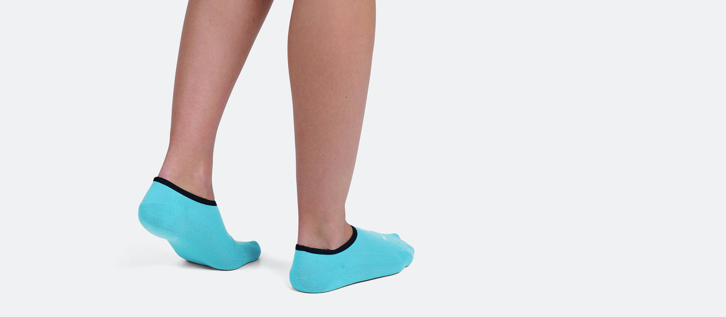 Heritage No Show Sock | Blue Ombre