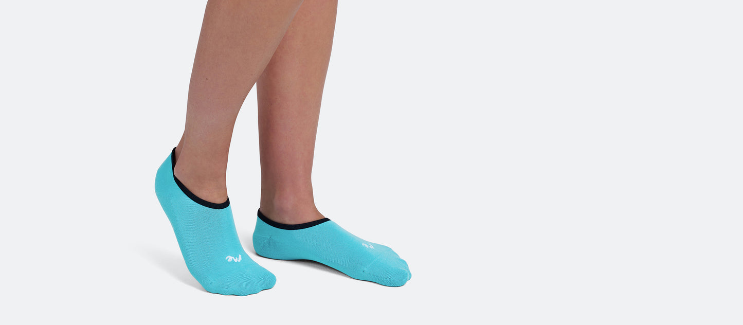 Heritage No Show Sock | Blue Ombre