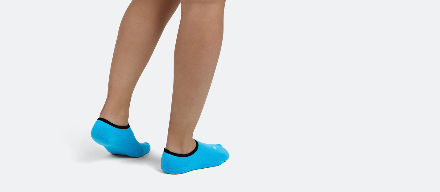 Heritage No Show Sock | Neon Blue