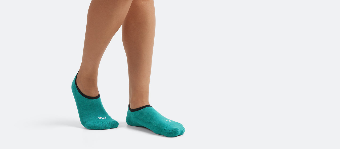 Heritage No Show Sock | Turquoise