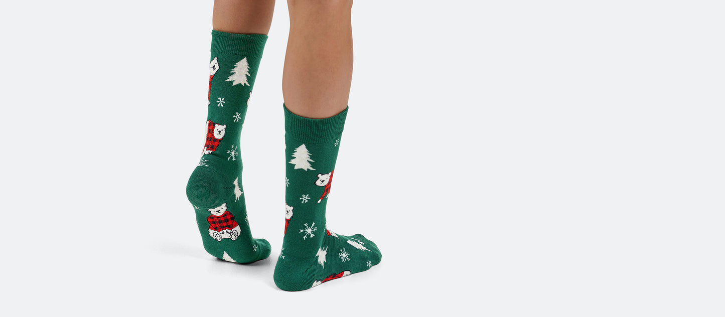 Heritage Crew Sock | Cozy Bears