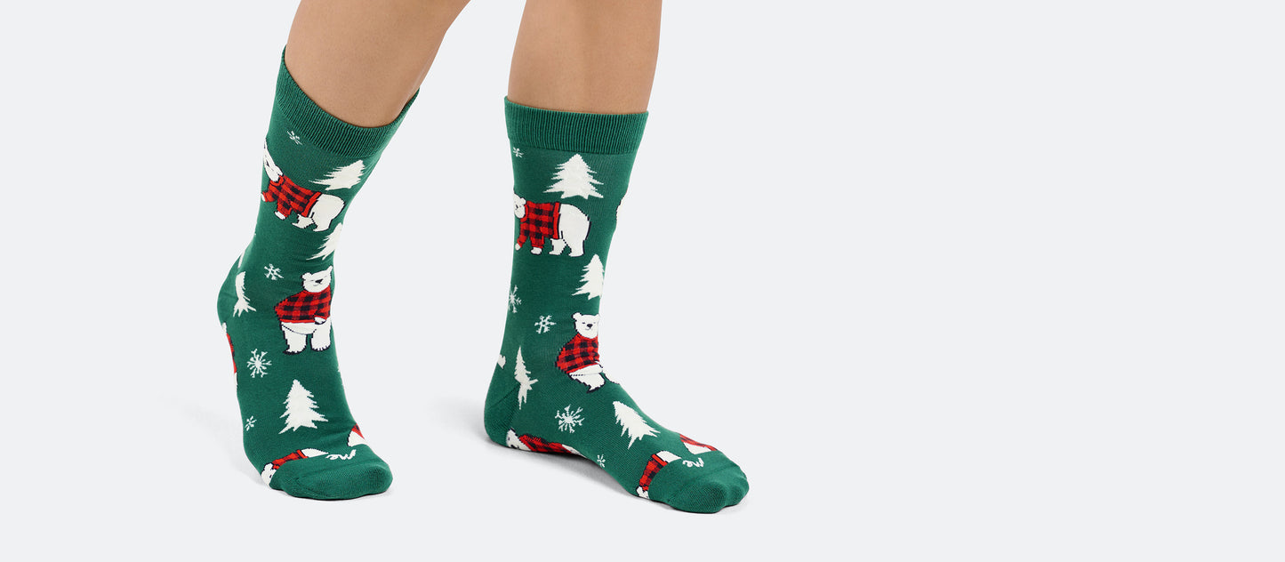 Heritage Crew Sock | Cozy Bears