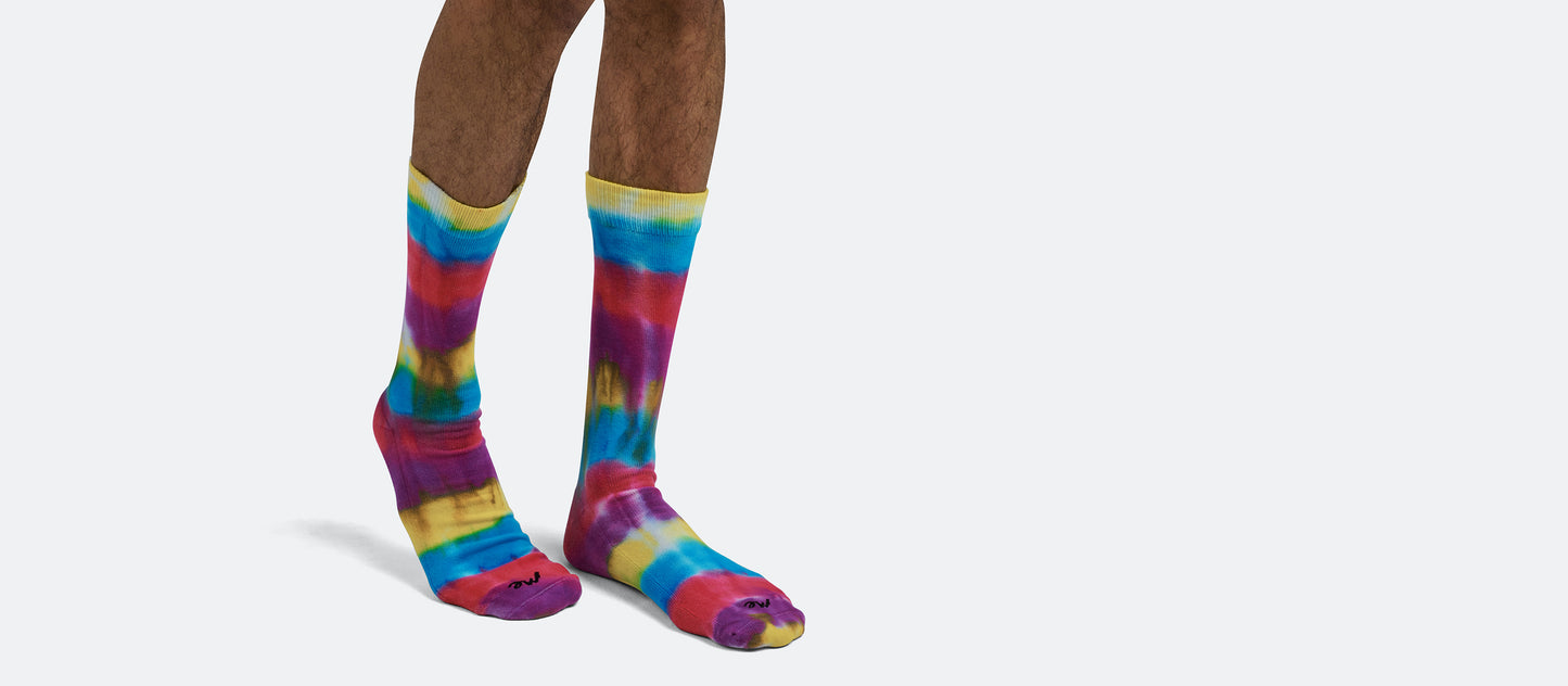 Heritage Crew Sock | Rainbow Tie Dye