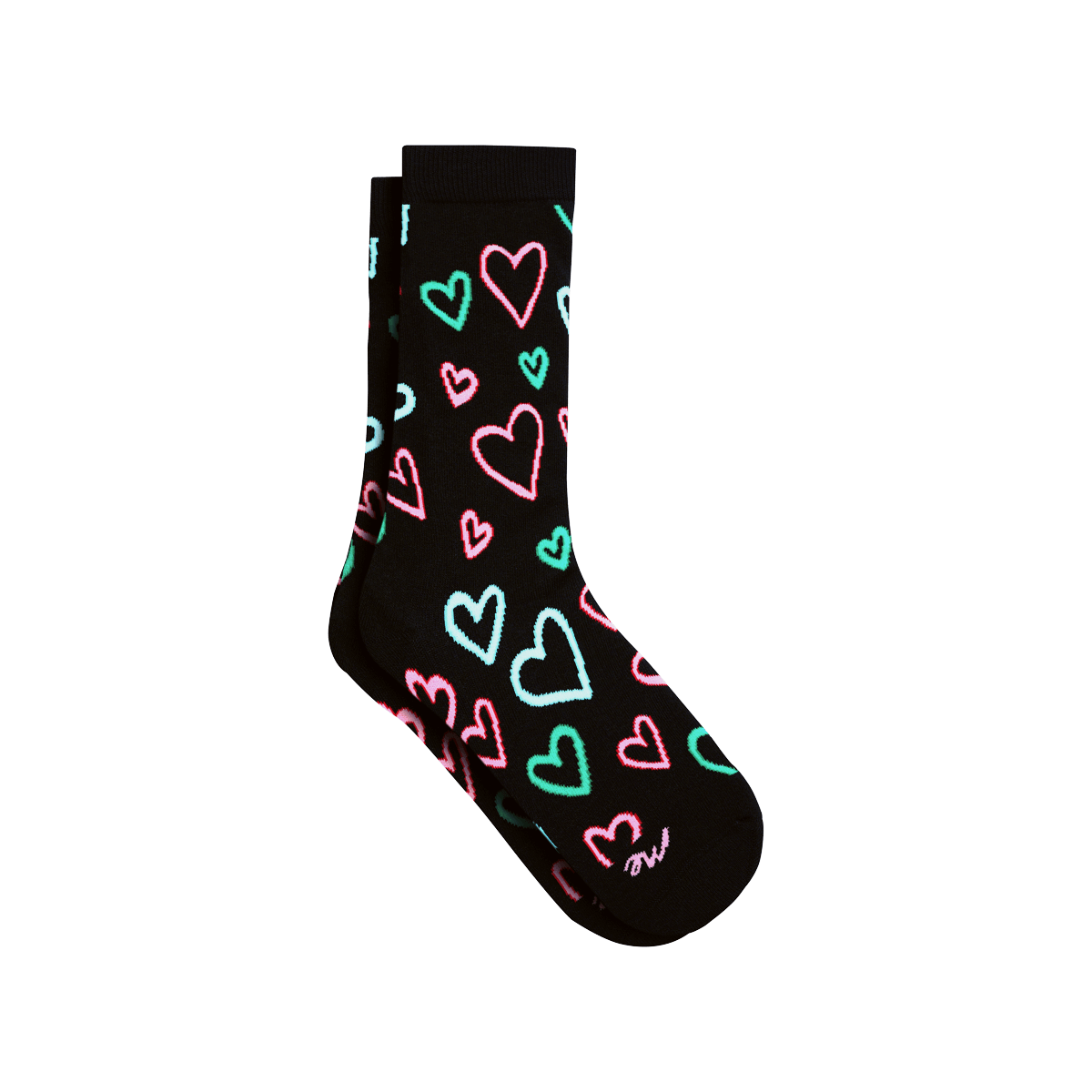 Heritage Crew Sock | Electric Hearts