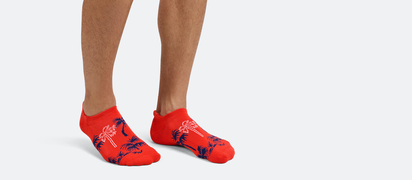 Heritage Ankle Sock | Nautical Palms