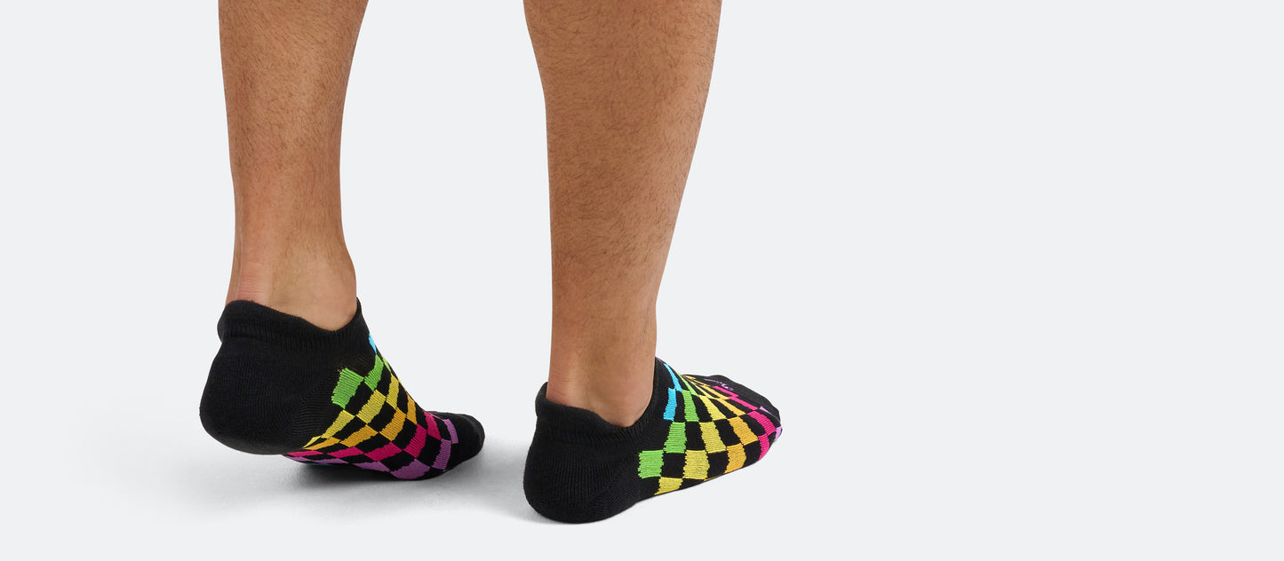 Heritage Ankle Sock | Rainbow Check