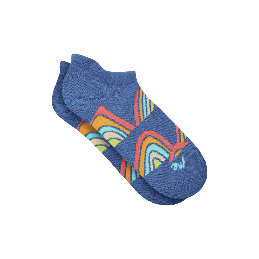 Heritage Ankle Sock | Retro Rainbows