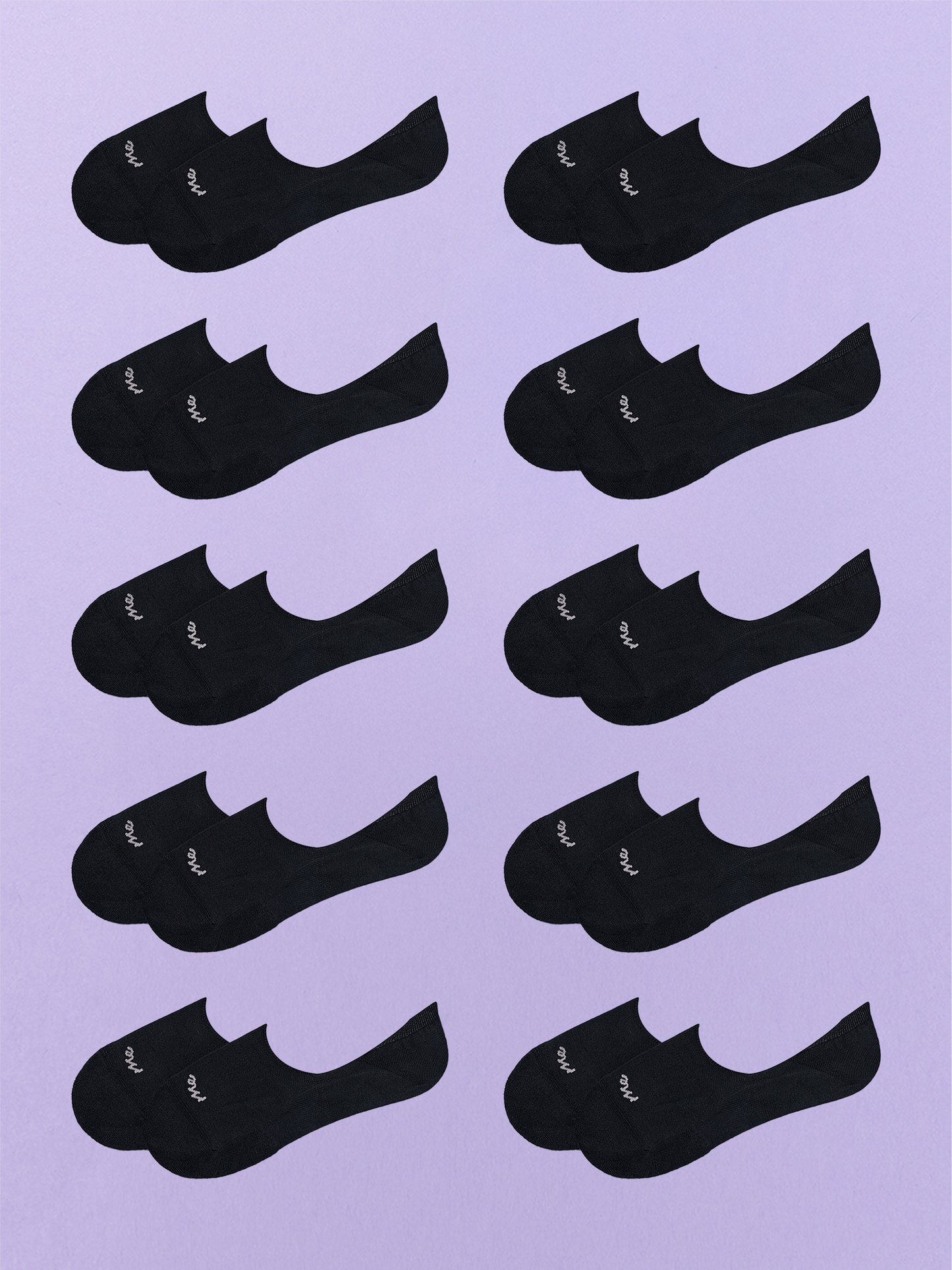 Essential No Show Sock 10-Pack | Black Pack