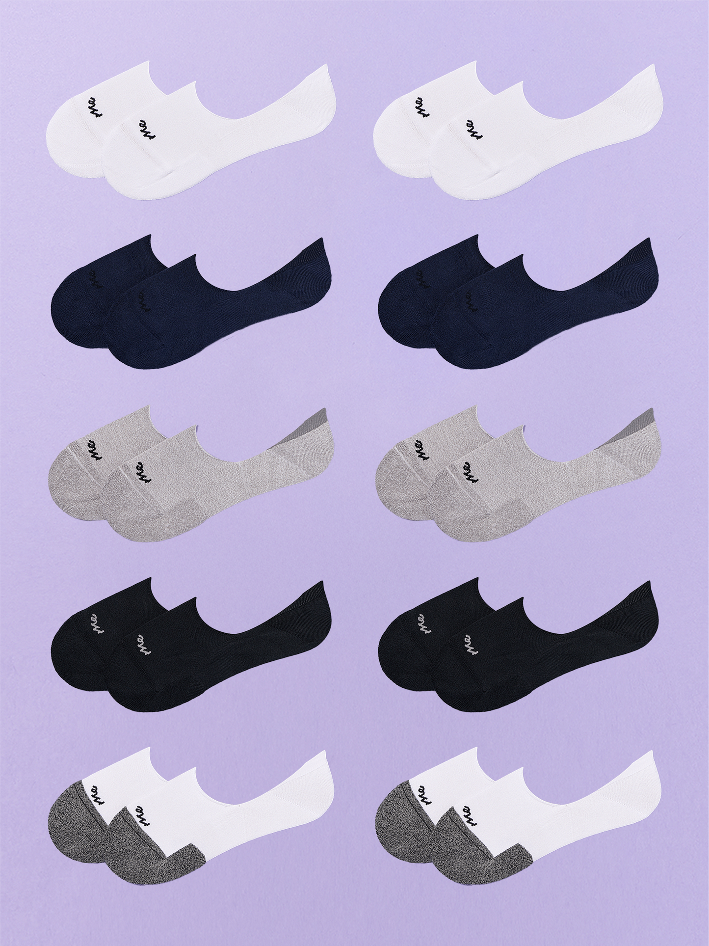 Essential No Show Sock 10-Pack | Mixed Classics Pack