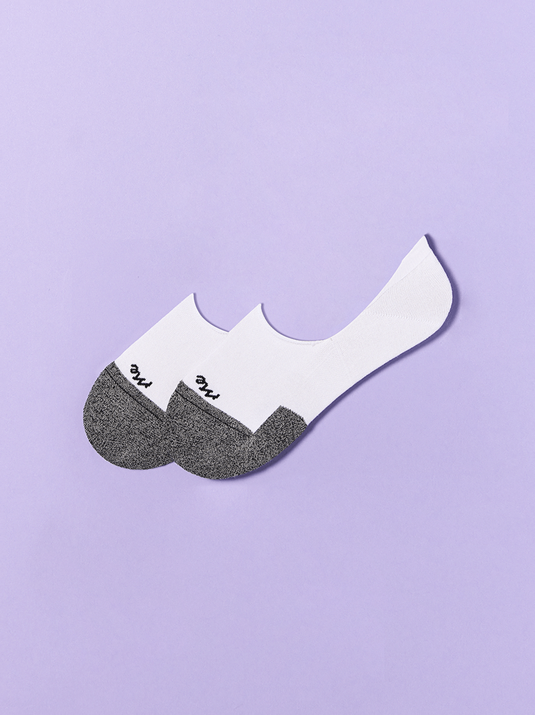 Essential No Show Sock | White Stripe