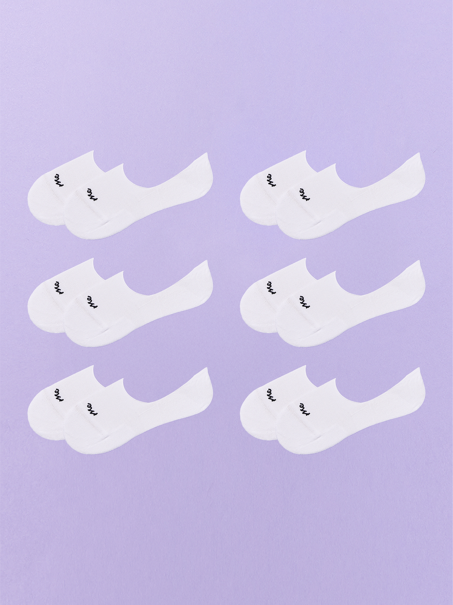 Essential No Show Sock 6-Pack | White Pack