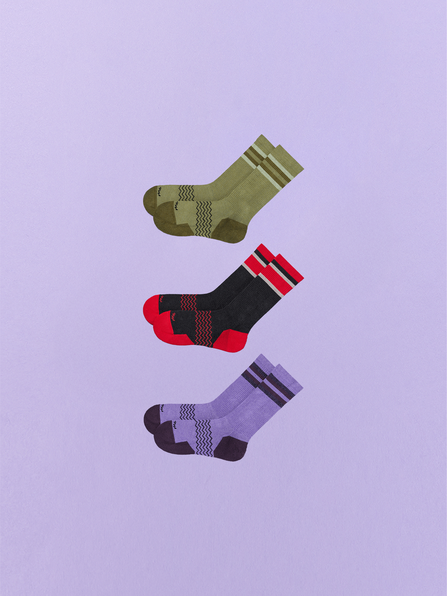 Essential Crew Sock 3-Pack | Jewels Pack
