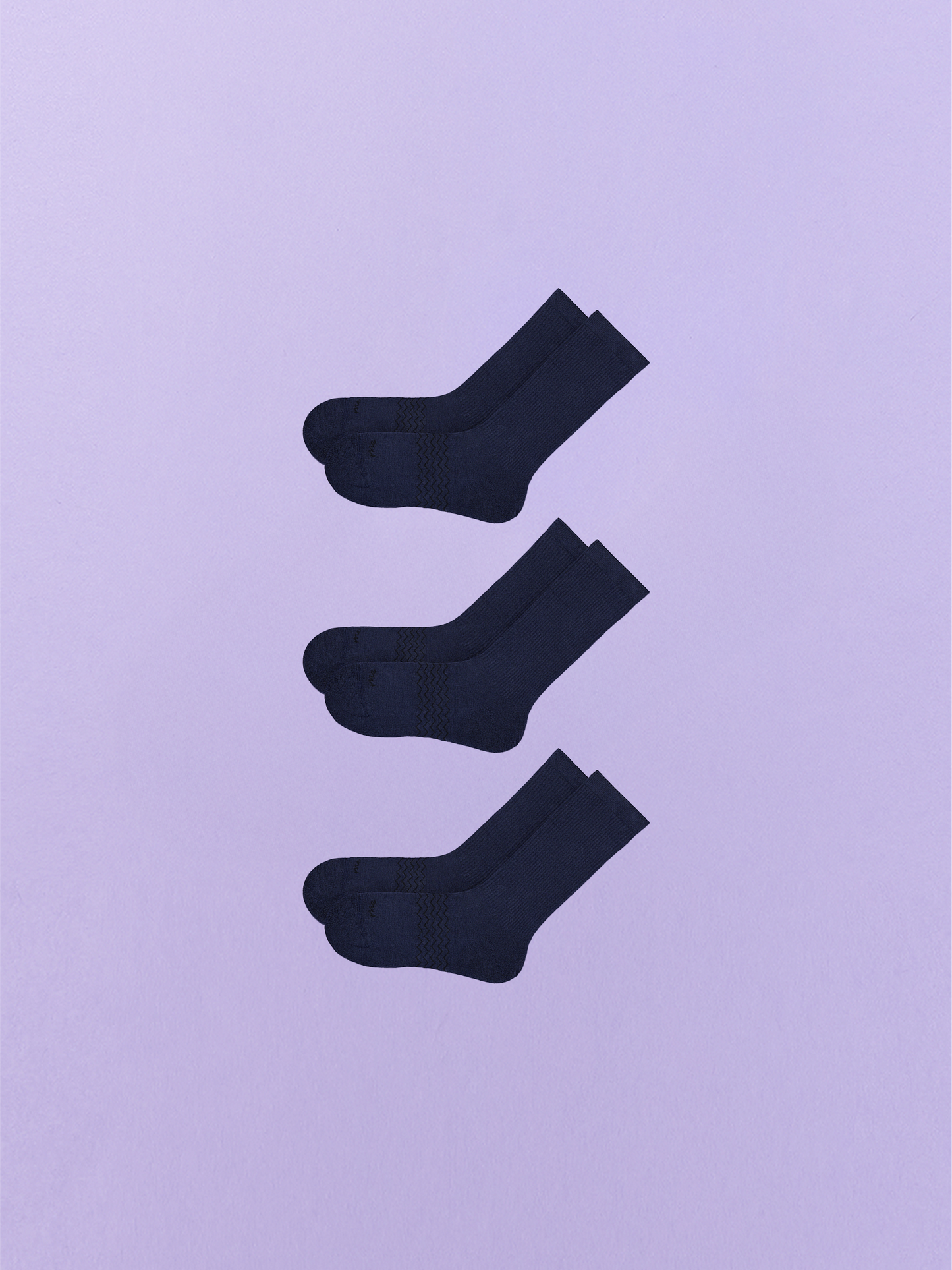 Essential Crew Sock 3-Pack | Dark Sapphire Pack