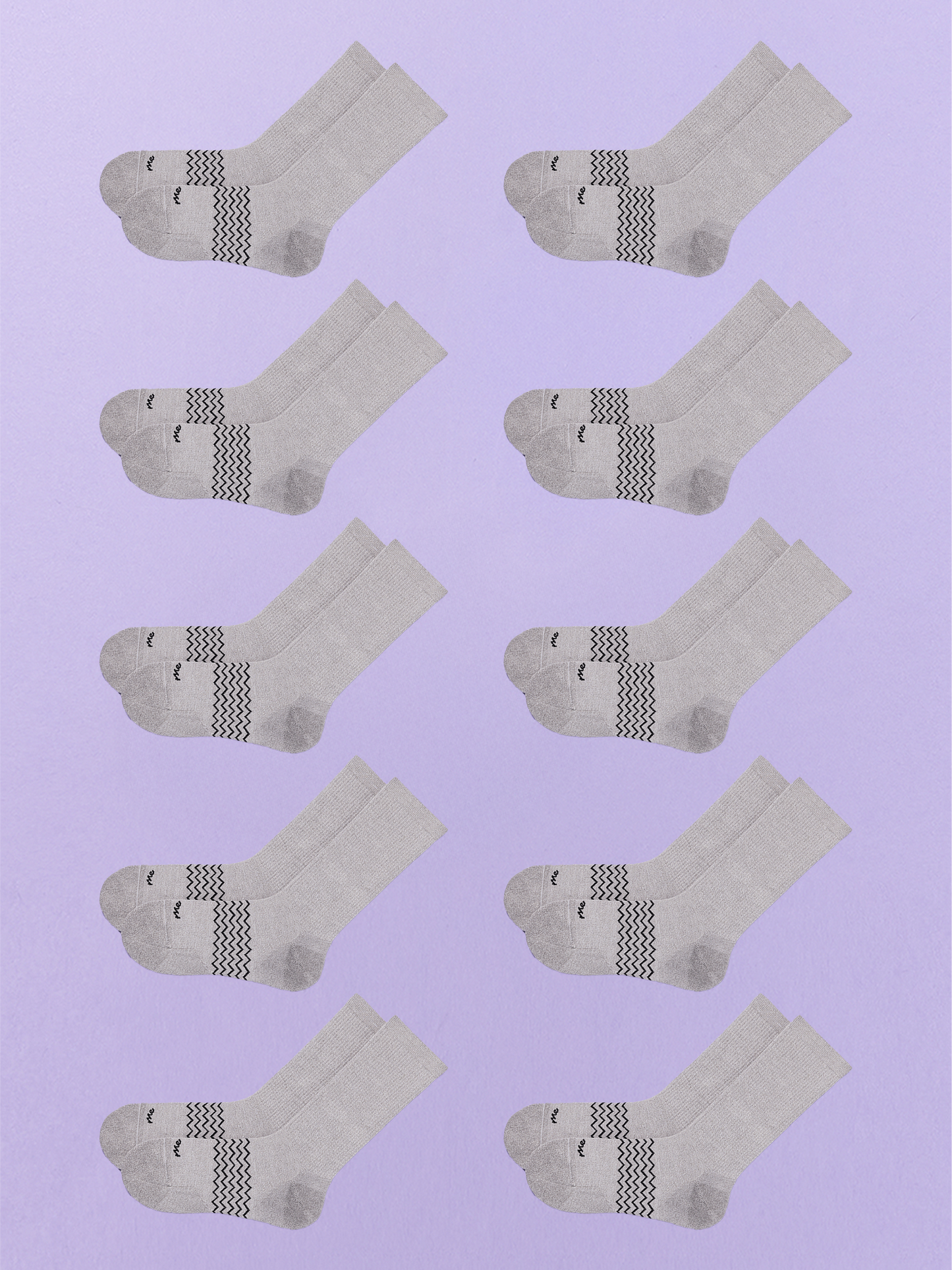 Essential Crew Sock 10-Pack | Heather Grey Pack