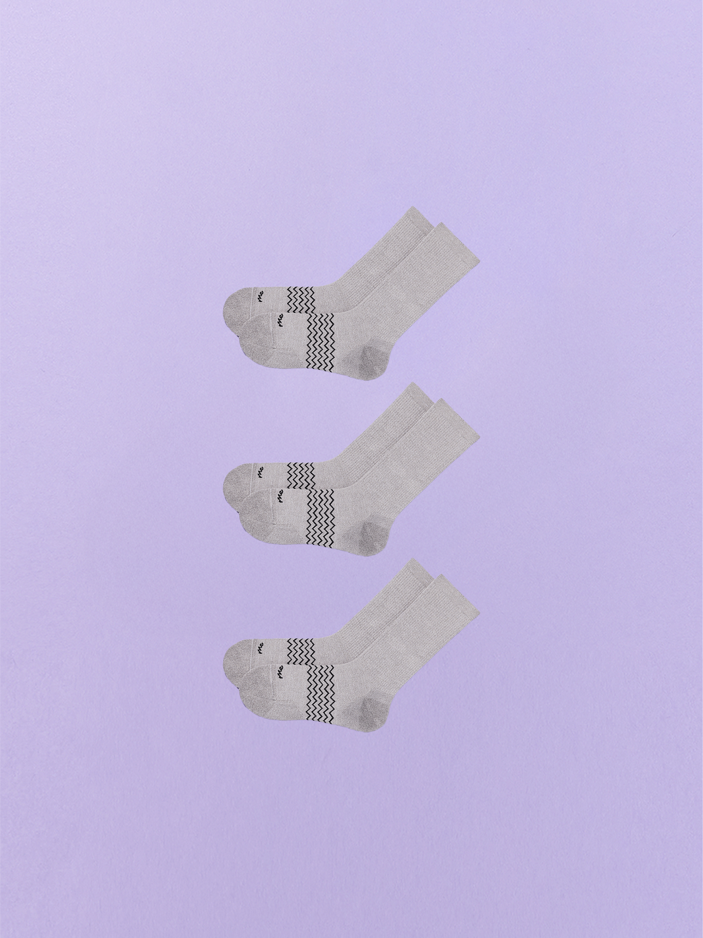 Essential Crew Sock 3-Pack | Heather Grey Pack
