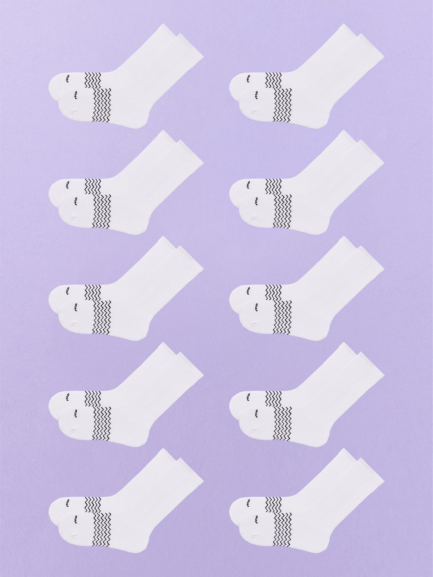 Essential Crew Sock 10-Pack | White Pack