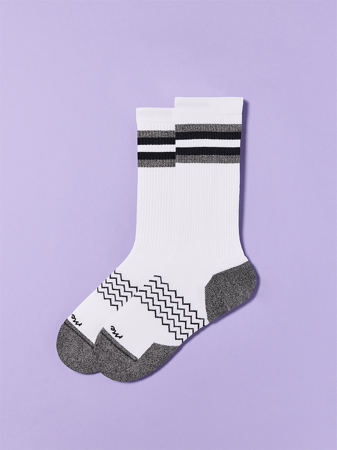 Essential Crew Sock | White Stripe