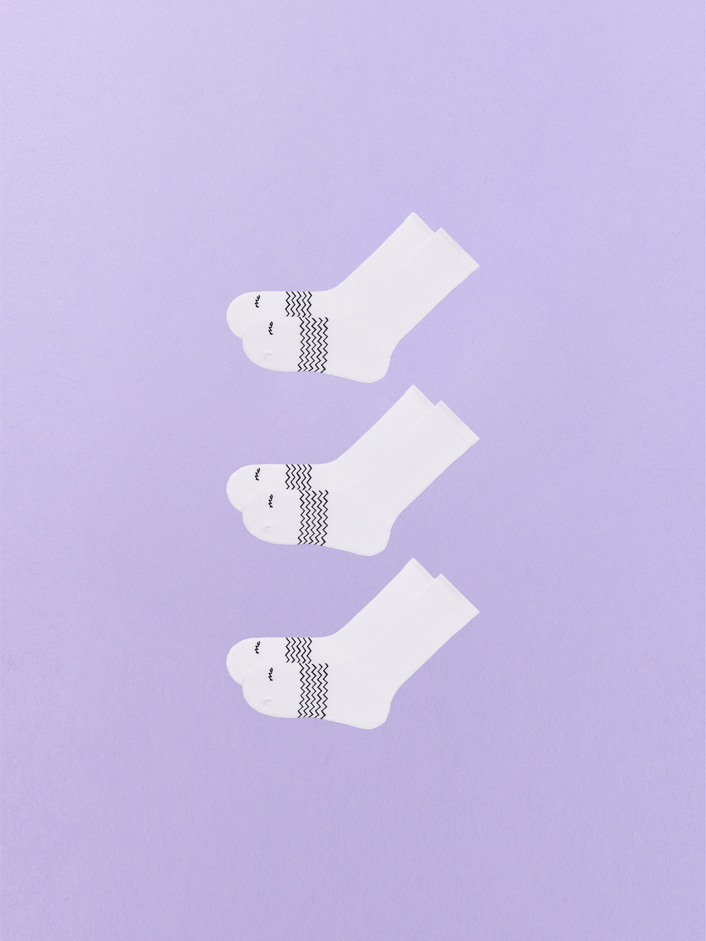 Essential Crew Sock 3-Pack | White Pack