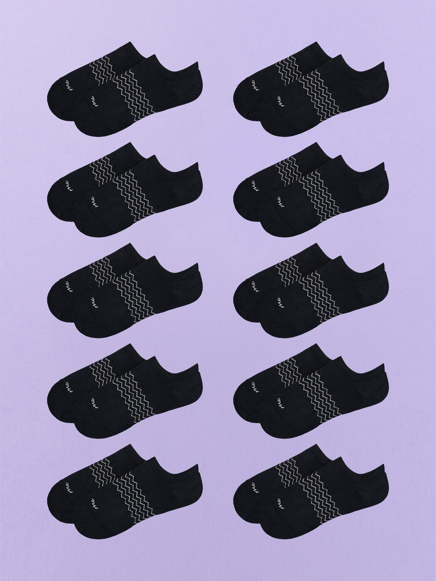 Essential Ankle Sock 10-Pack | Black Pack