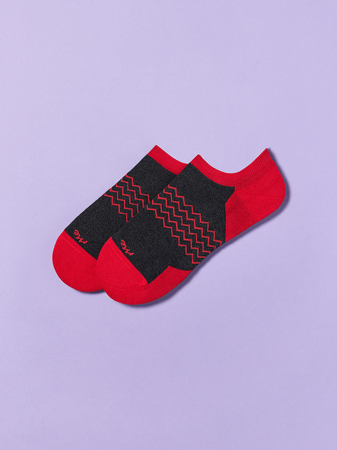 Essential Ankle Sock | Charcoal/Red