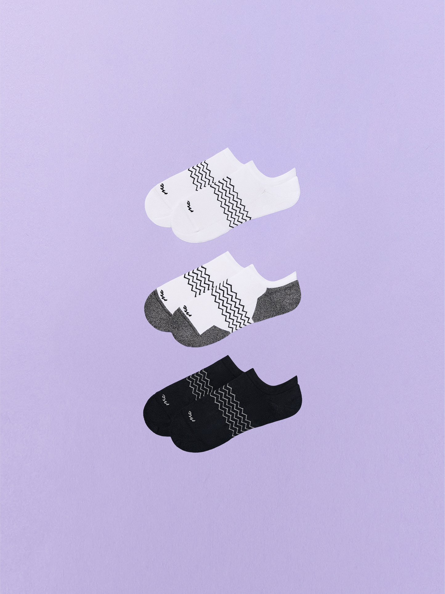 Essential Ankle Sock 3-Pack | White/White Stripe/Black Pack