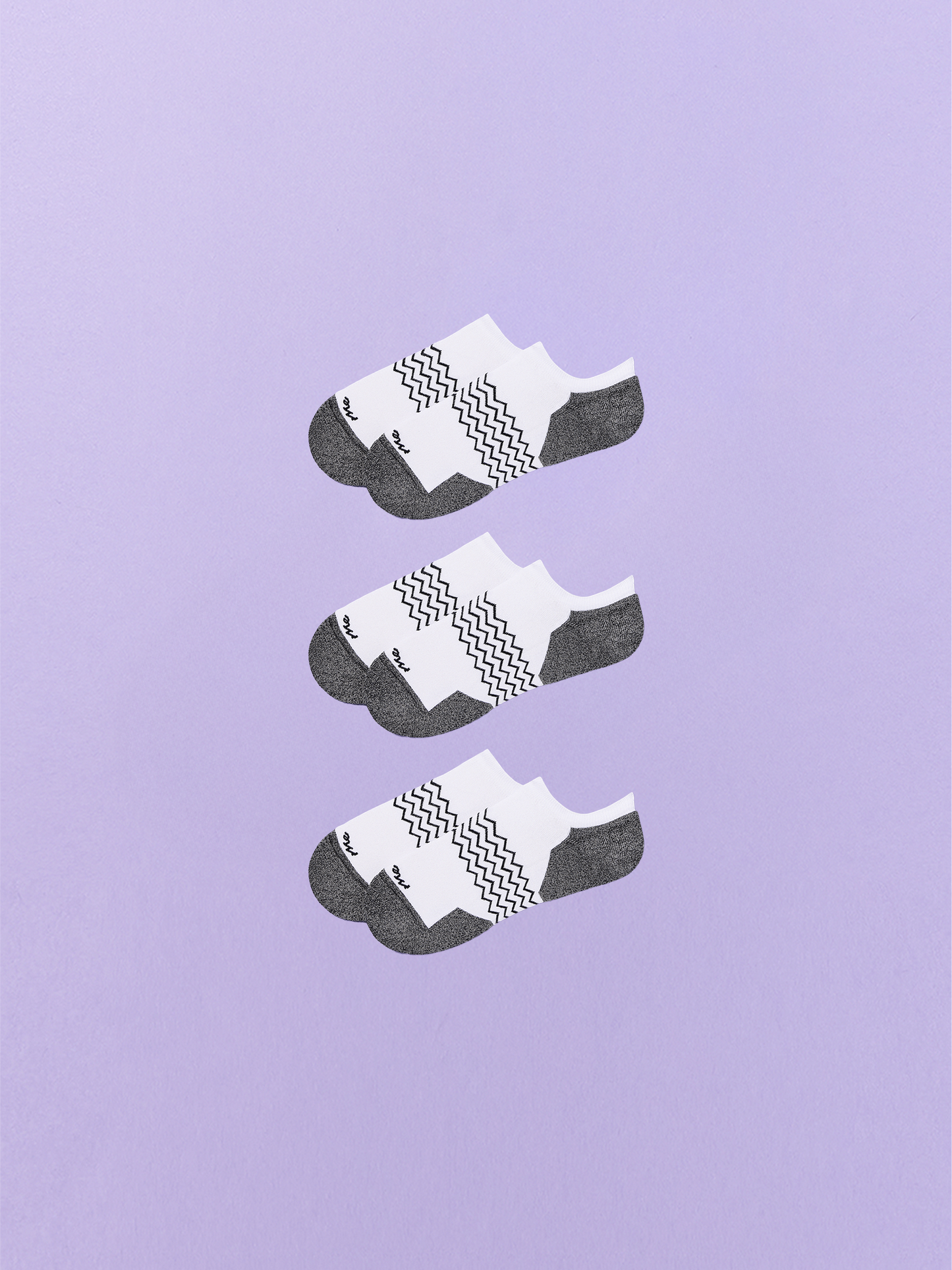 Essential Ankle Sock 3-Pack | White Stripe Pack