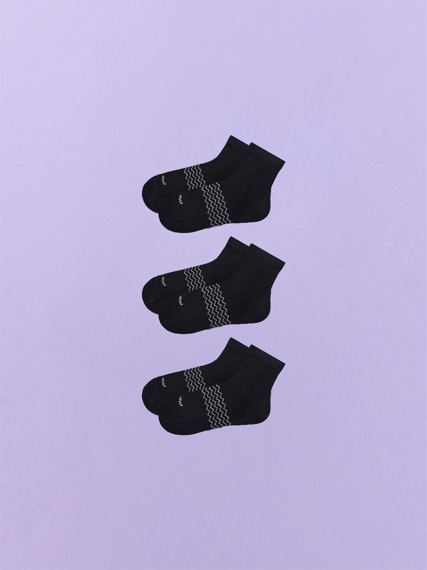 Essential Quarter Sock 3-Pack | Black Pack