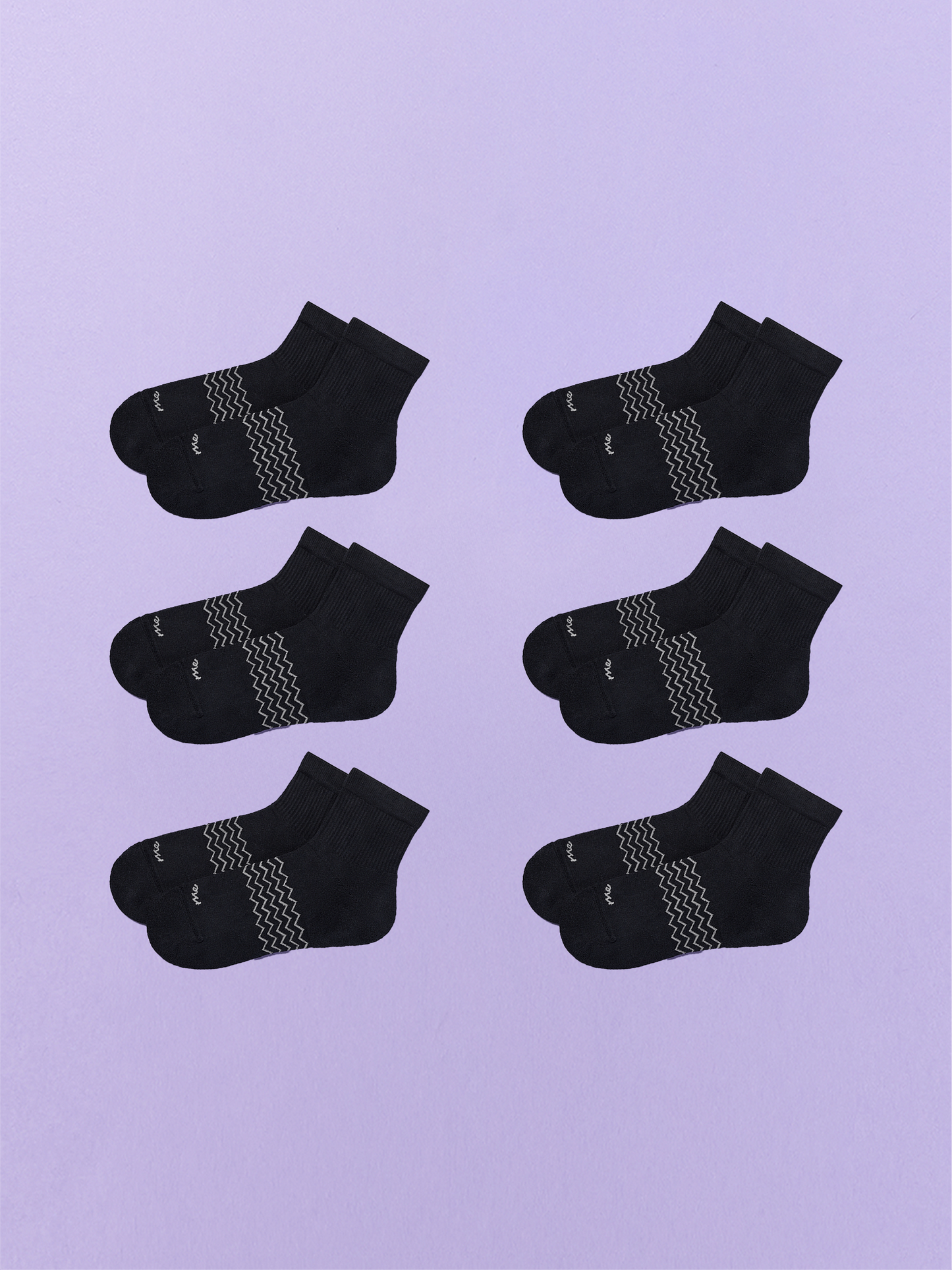 Essential Quarter Sock 6-Pack | Black Pack