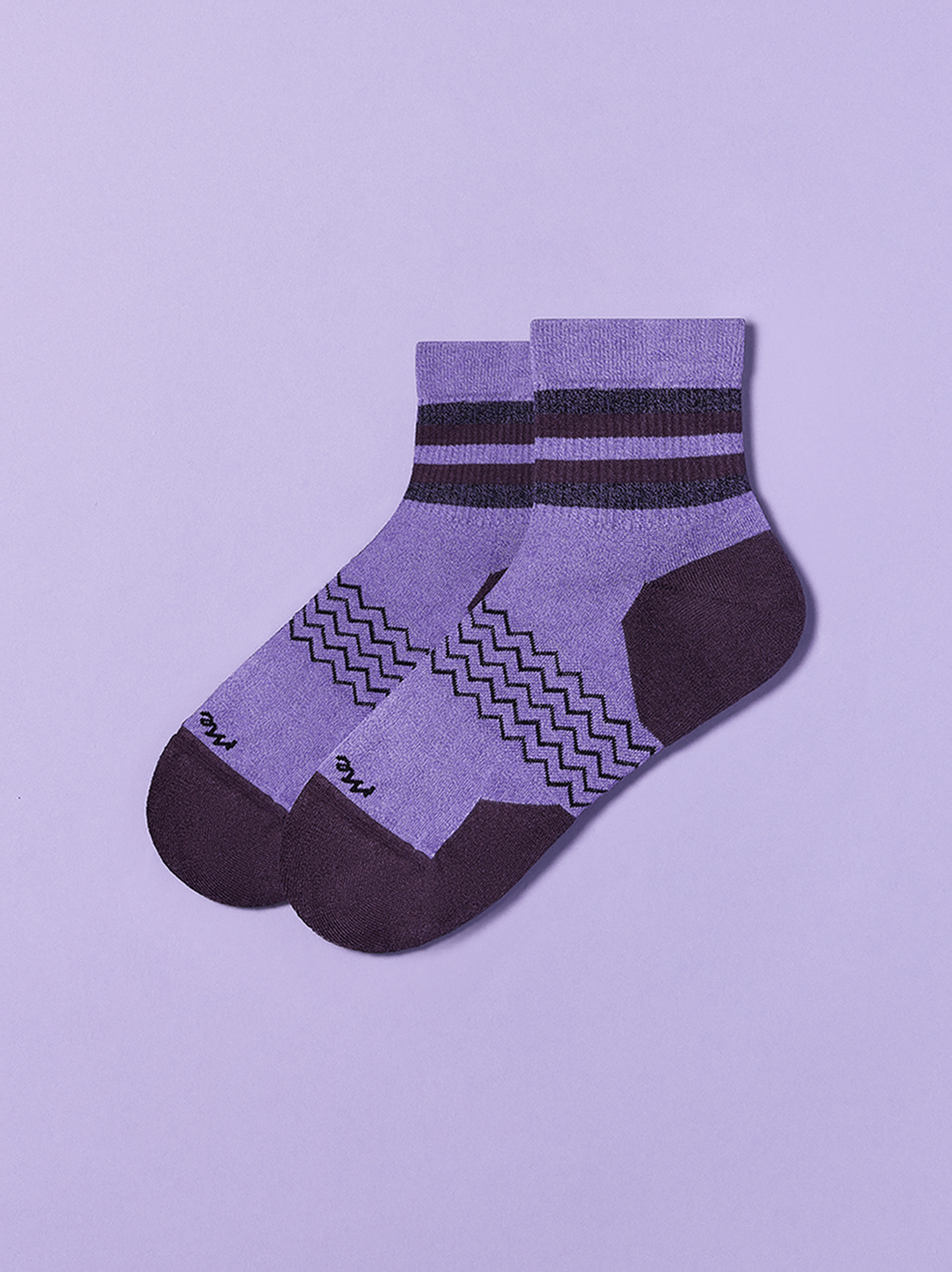 Essential Quarter Sock | Eggplant