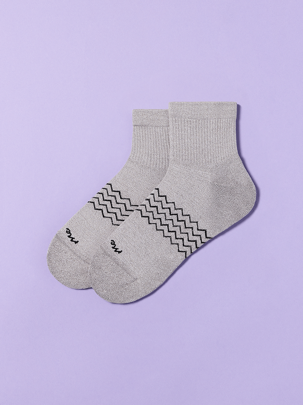 Essential Quarter Sock | Heather Grey