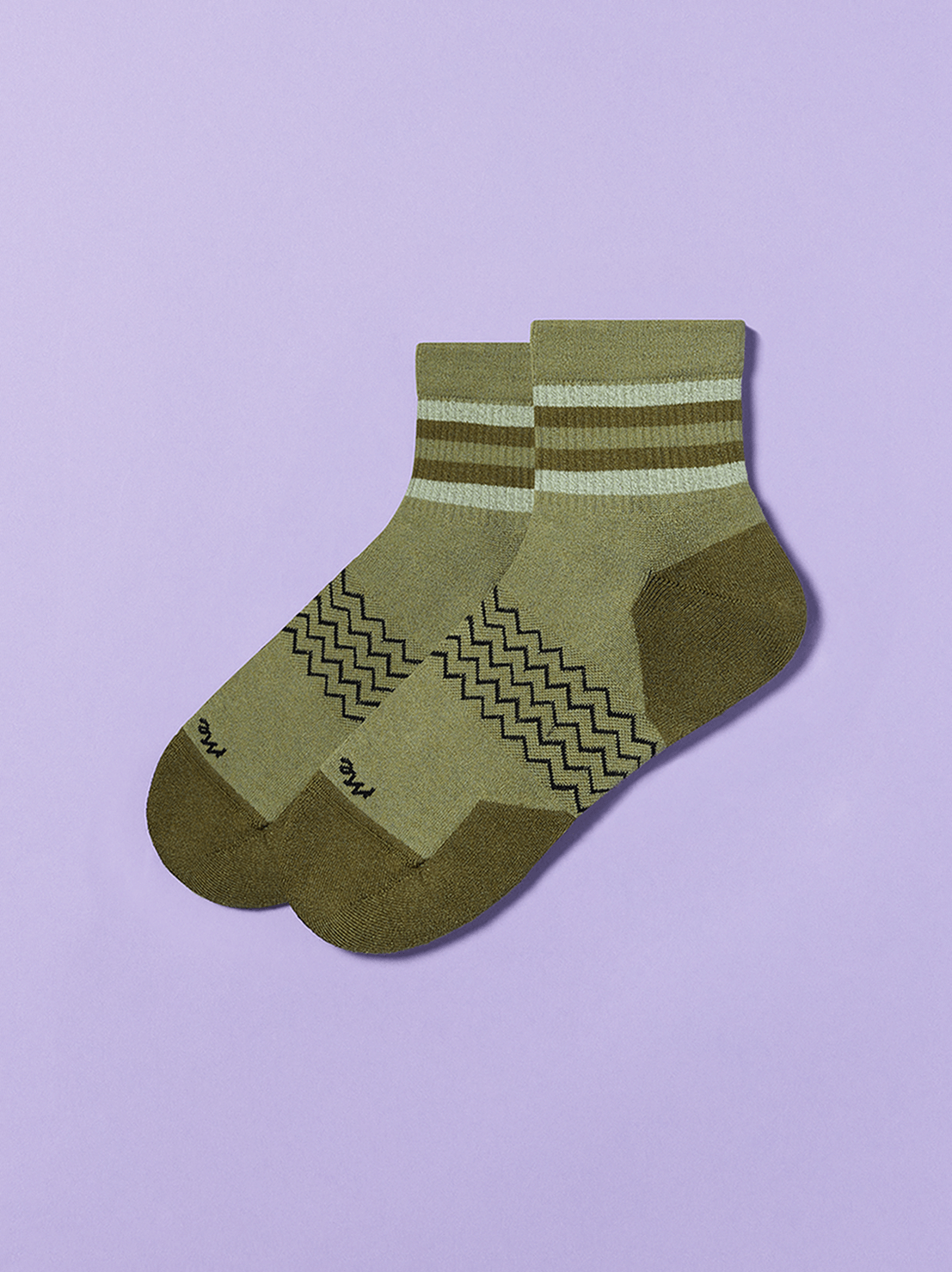 Essential Quarter Sock | Olive