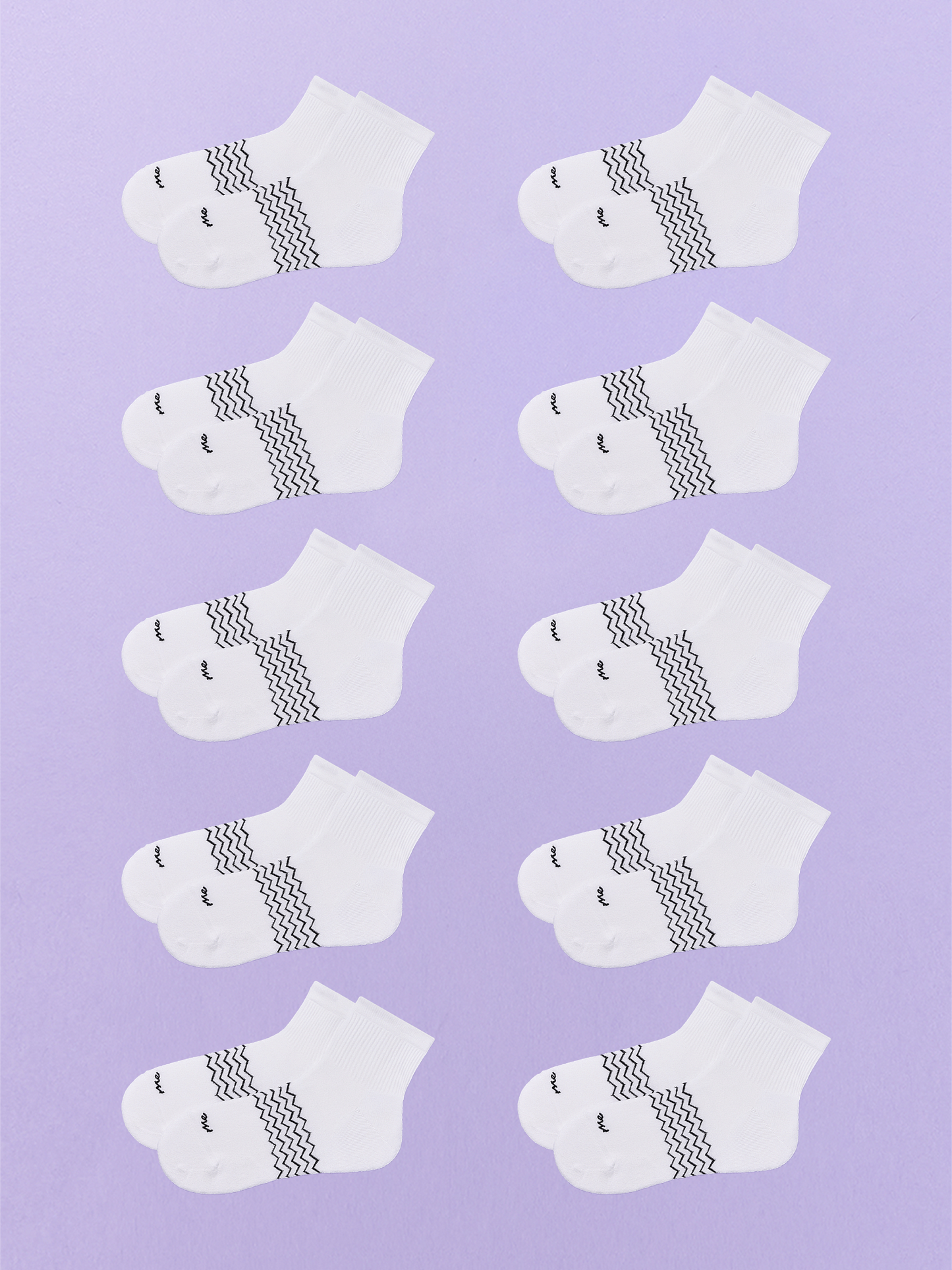 Essential Quarter Sock 10-Pack | White Pack