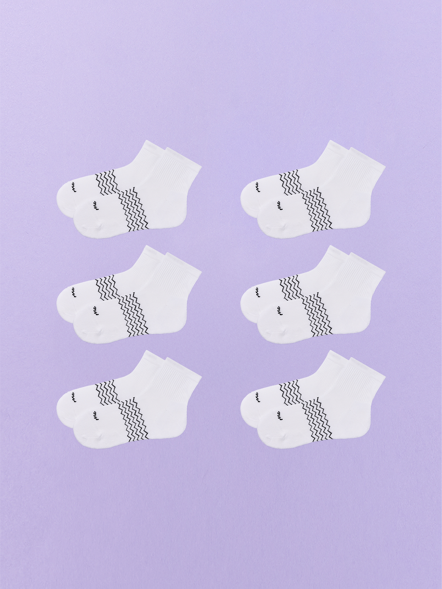 Essential Quarter Sock 6-Pack | White Pack