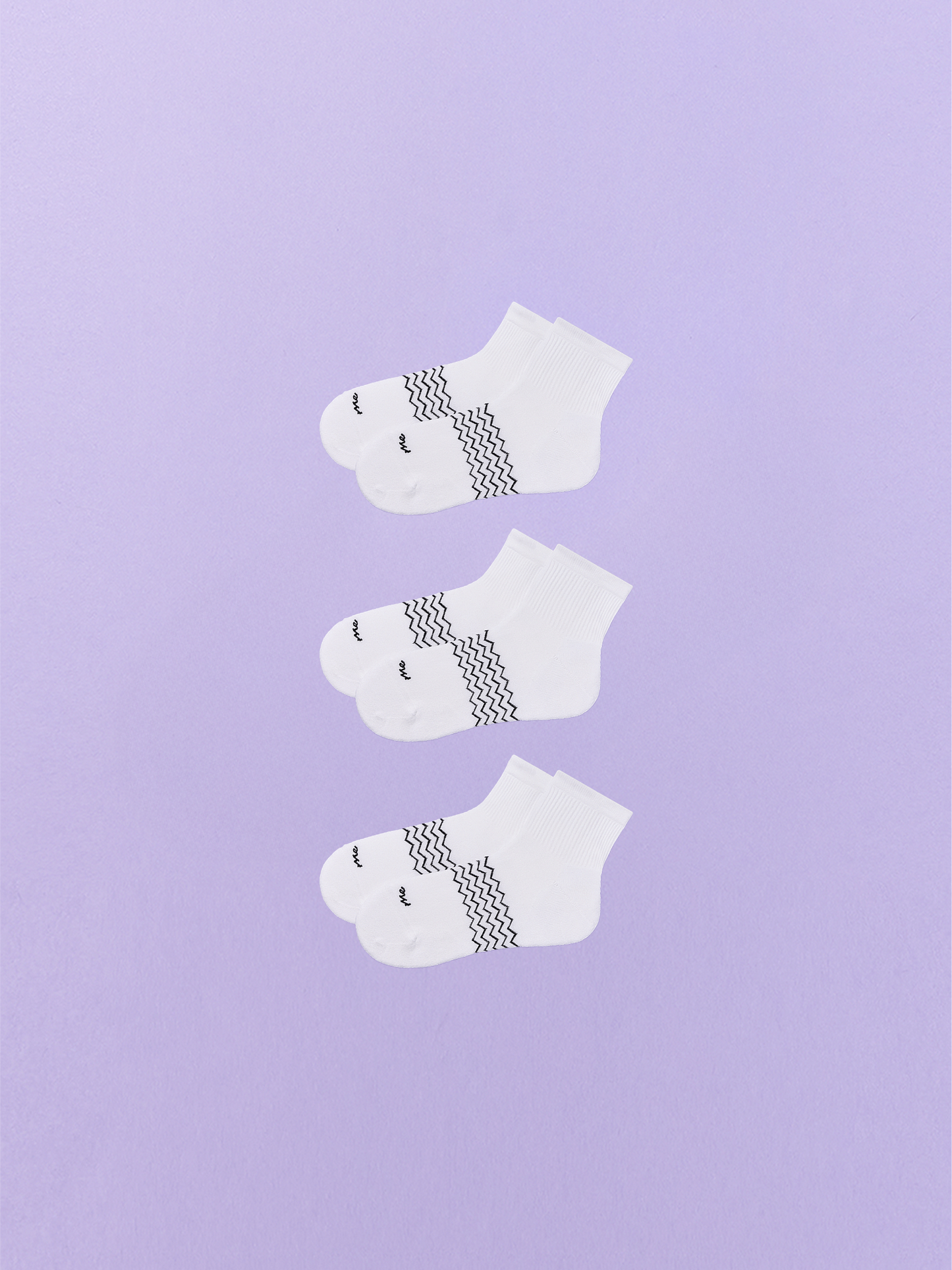Essential Quarter Sock 3-Pack | White Pack