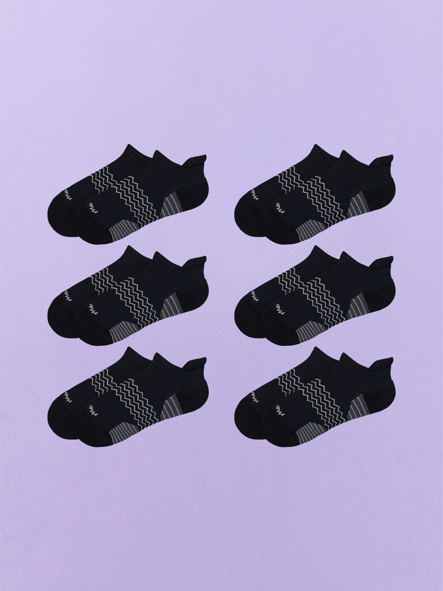 Active Ankle Sock 6-Pack | Black Pack
